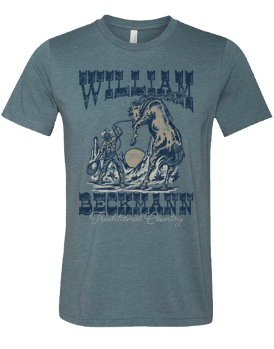 WB traditional country cowboy & bronco tee