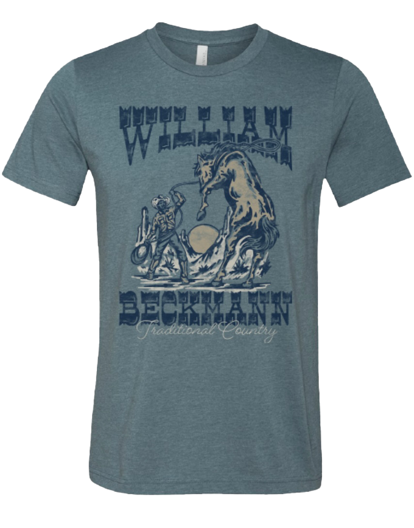 WB traditional country cowboy & bronco tee