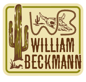 William Beckmann cactus/skull design sticker
